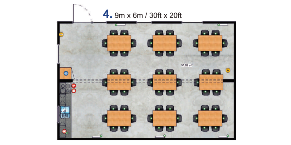 Traum Tiny - Zweckgebundenes Tiny Haus - Canteen - Grundriss 4