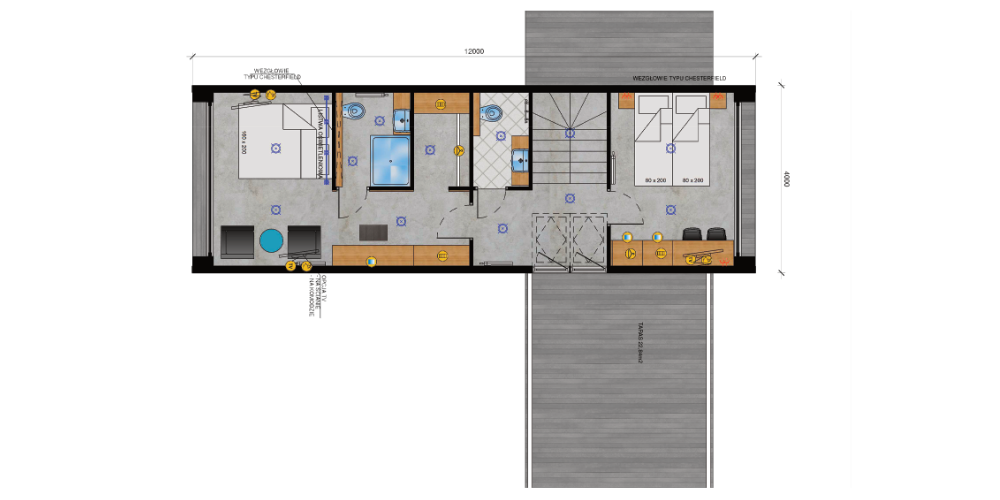 Traum Tiny - Modulhaus Sankt Moritz - Grundriss 1. OG