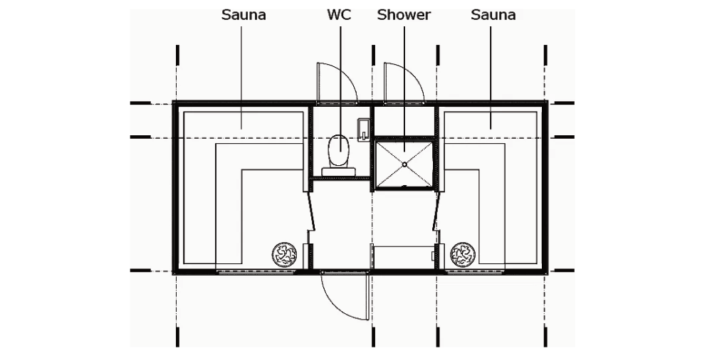 Traum Tiny - Zweckgebundenes Tiny Haus - SPA-Modul Jasmin - Grundriss 5