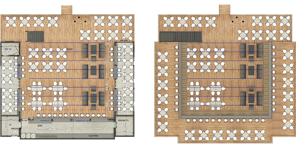 Traum Tiny - Zweckgebundenes Tiny Haus - Strandbar - Grundriss 1